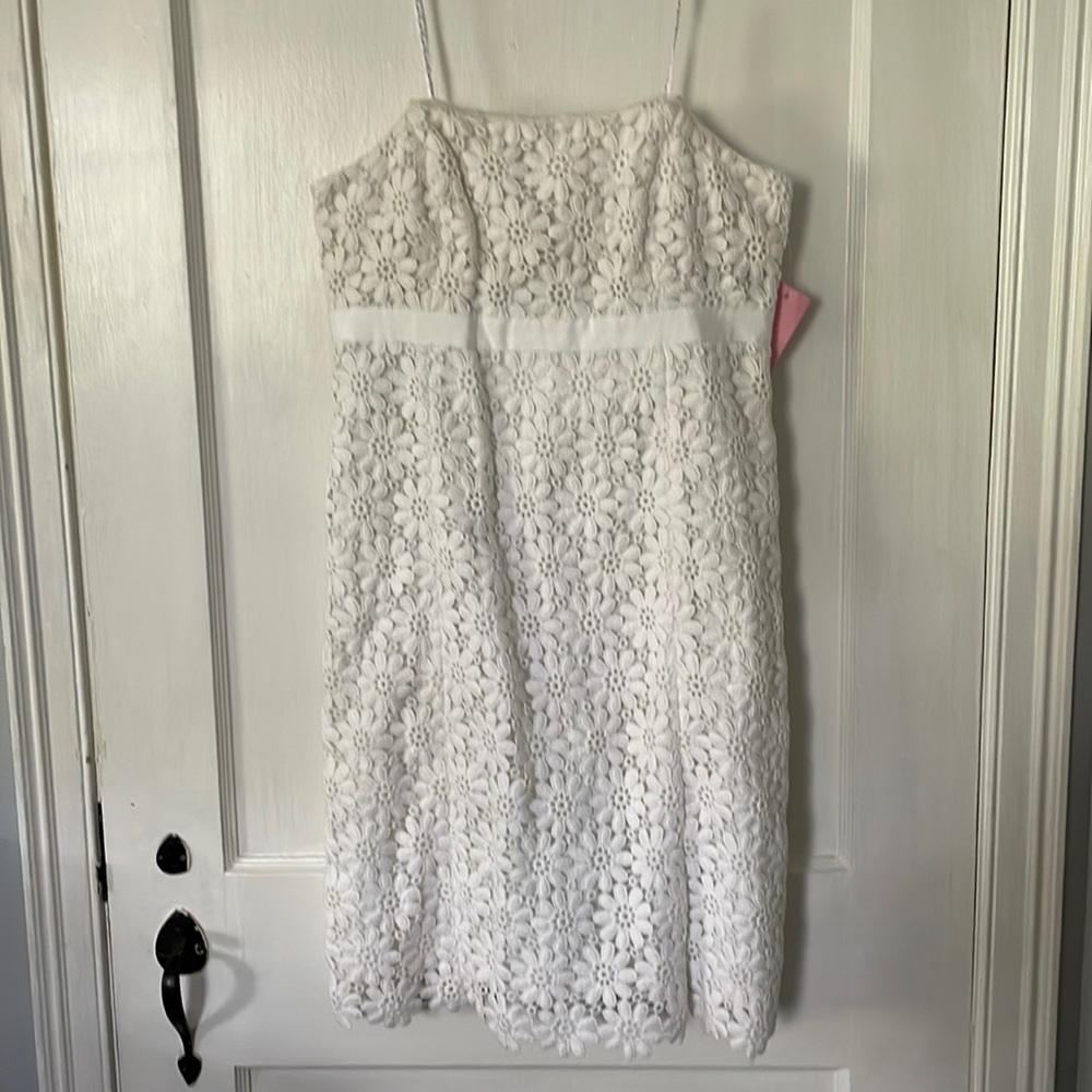 NWT Lilly Pulitzer White Flower Dress